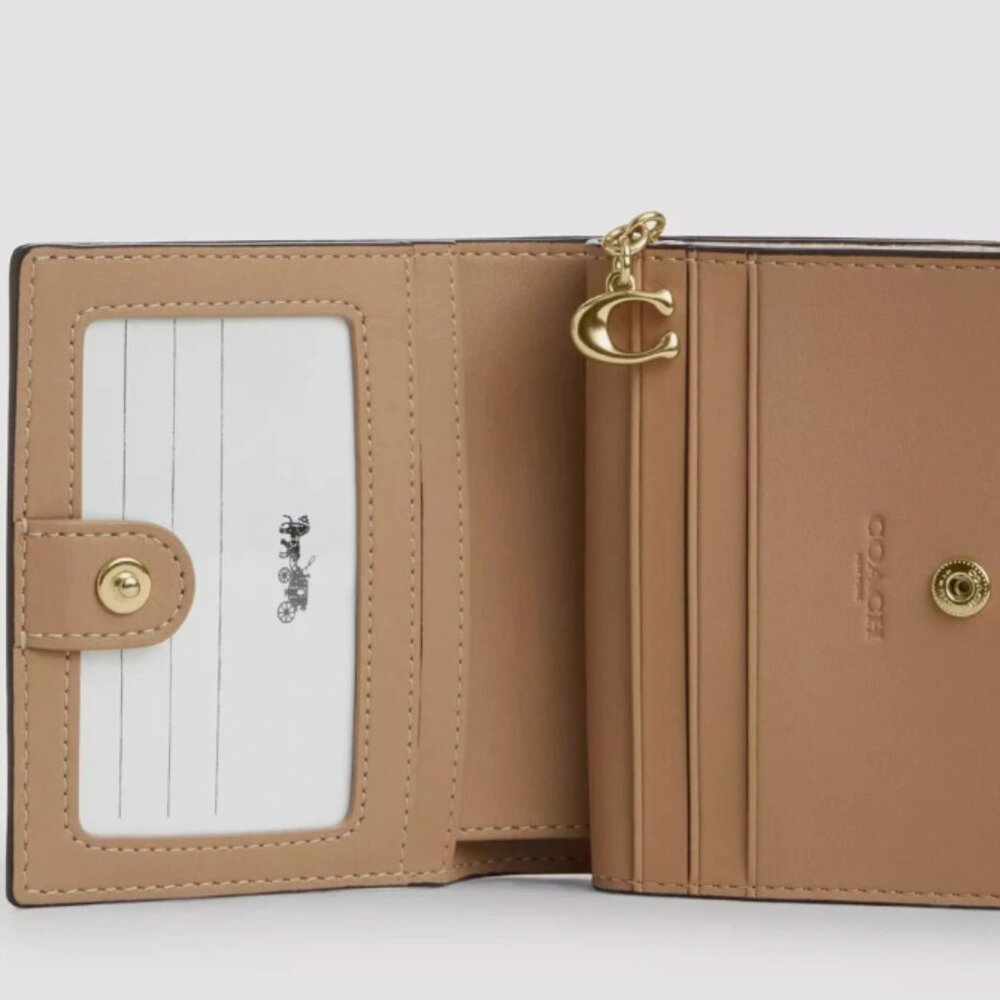 Coach Snap Wallet with Floral Print - Picture 2 of 5